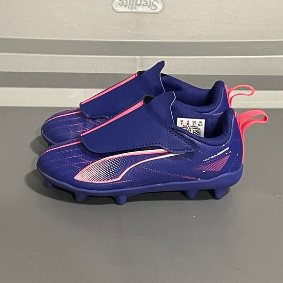 Puma Ultra 5 Play V FG AG Toddler Girls Size 10 Shoes Purple Pink Soccer Sneaker - Picture 1 of 12
